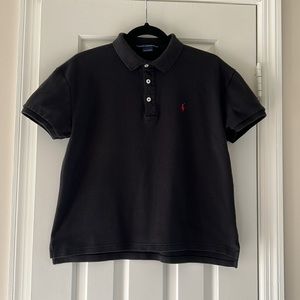 RL Womens Black Polo